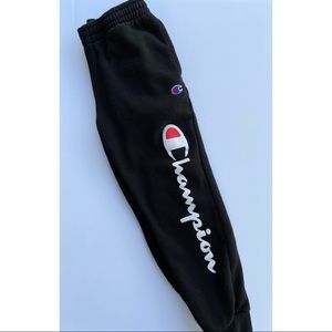 Champion Athletic Jogger Sweatpants Pants : Black